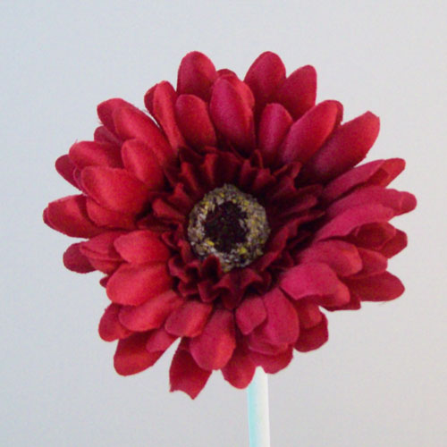 Silk Gerbera Red 65cm Artificial Flowers